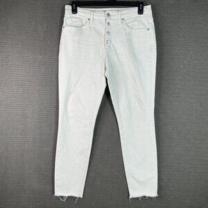Universal Thread Womens Size 12/31High Rise Skinny Jeans Frayed Hem Button Fly